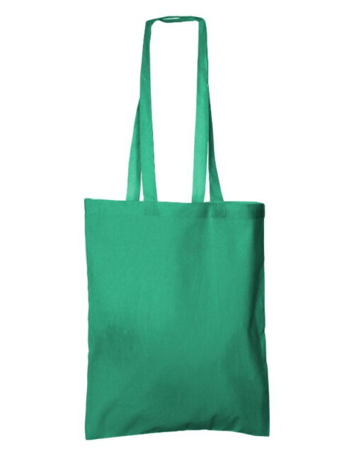 Grøn stofpose med lange stropper