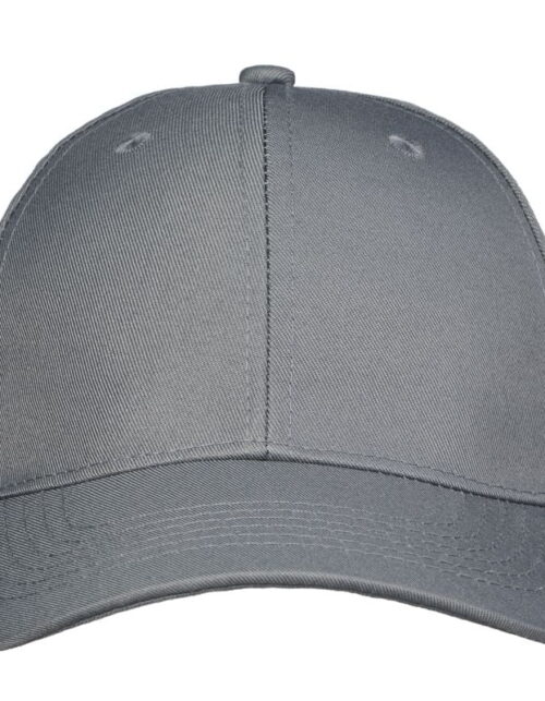 Grå baseballkasket med buet skygge