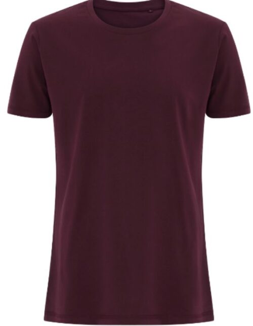 Bordeaux t-shirt med korte ærmer
