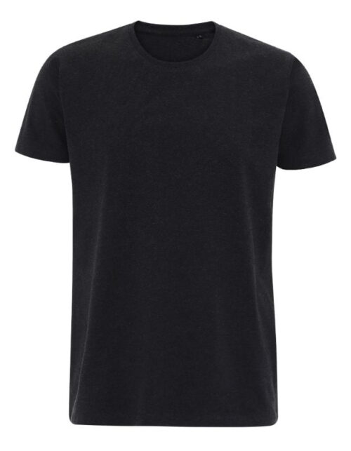 Sort t-shirt foran
