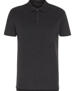Sort poloshirt til mænd