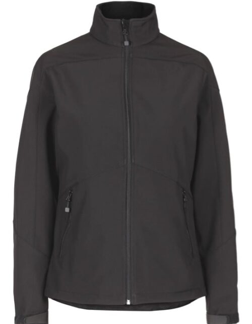 Sort jakke med lynlås foran