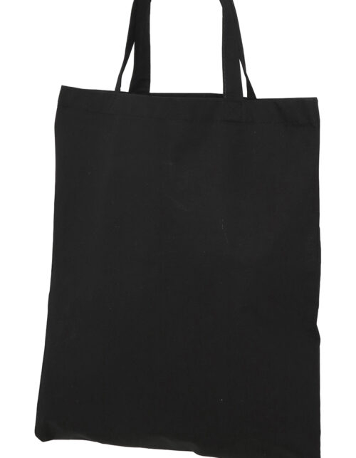 Sort stofpose med håndtag