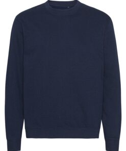 Mørkeblå sweatshirt med lange ærmer