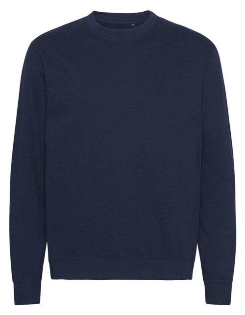 Mørkeblå sweatshirt med lange ærmer