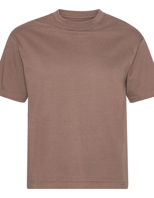 Brun kortærmet basic t-shirt til mænd