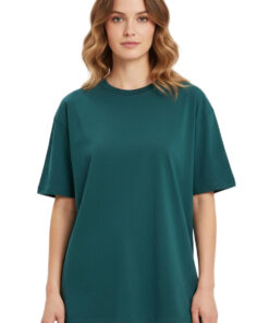 Grøn oversized t-shirt til kvinder