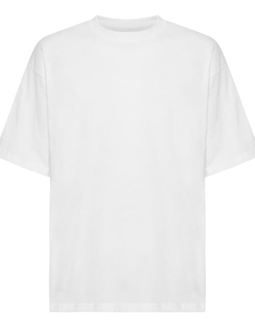 Hvid basic t-shirt med korte ærmer