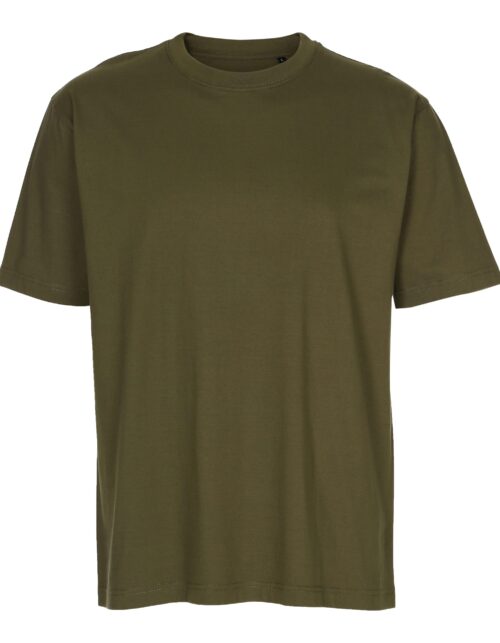 Olivengrøn T-shirt med korte ærmer
