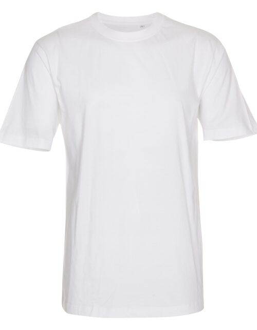 Hvid t-shirt på hvid baggrund