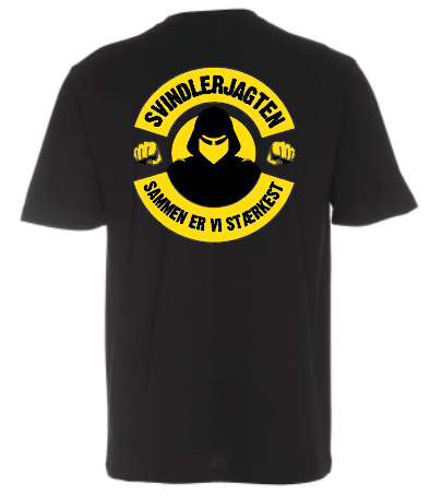 T-shirt med Svindlerjagten logo