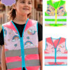 Børns sikkerhedsveste med farverige designs