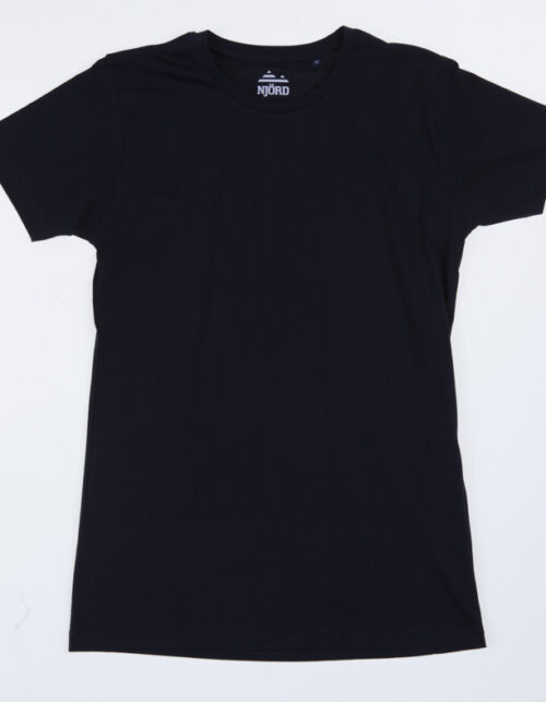 Sort T-shirt med kort ærme