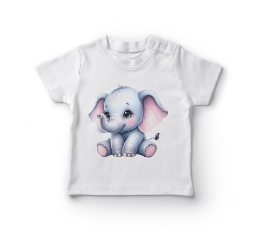 Sød elefant baby T-shirt design