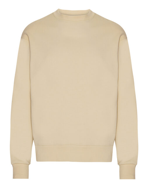 Beige sweater til mænd i bomuld