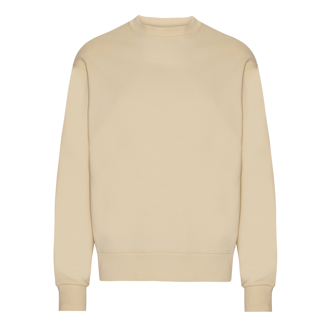 Beige sweater til mænd i bomuld
