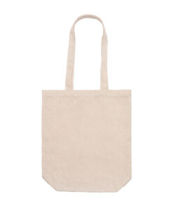 Beige stofpose med lange håndtag