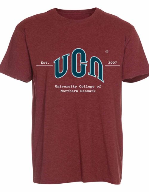 Rød t-shirt med UCN-logo