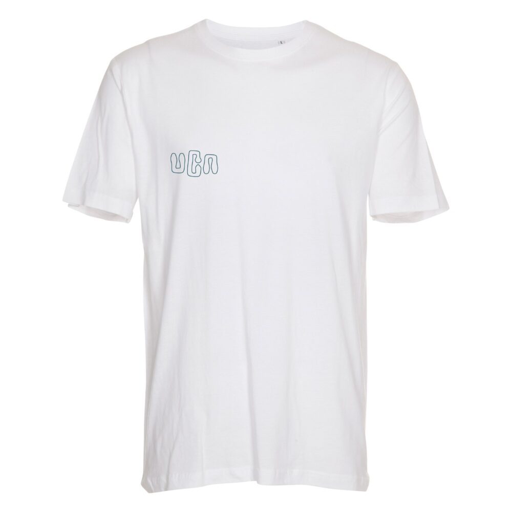 Hvid T-shirt med UCN-logo