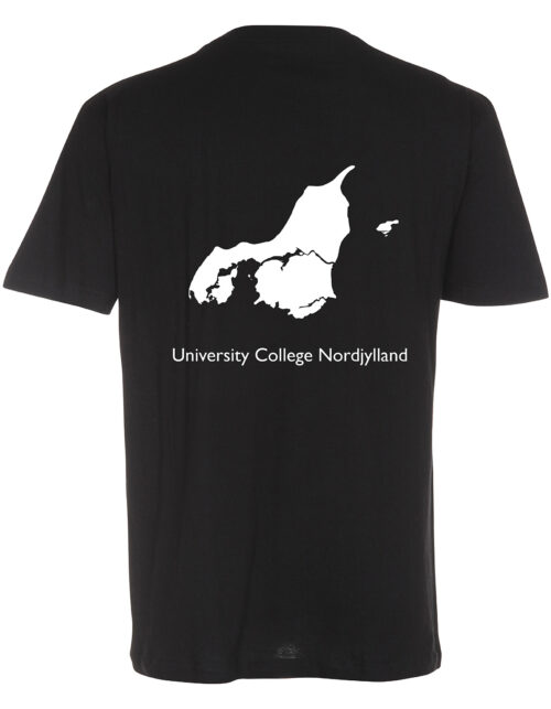 Sort t-shirt med Nordjylland kort og tekst