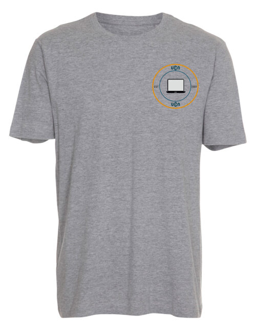 Grå T-shirt med computerlogo