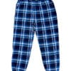 Blåternet pyjamasbukser til mænd