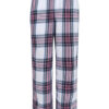 Ternet pyjamasbukser i hvid, pink og sort