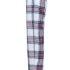 Hvide og pink ternede pyjamasbukser til kvinder