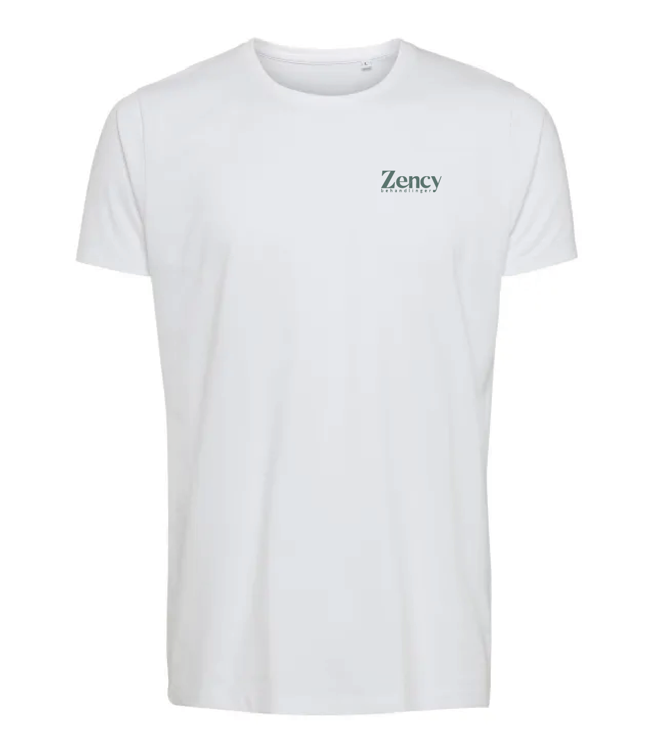Hvid Zency t-shirt med logo foran