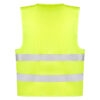 Gul refleksvest med to vandrette striber