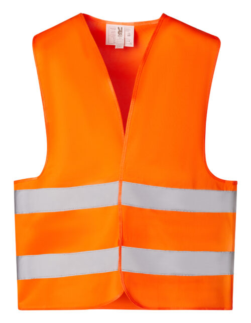Orange refleksvest til sikkerhed