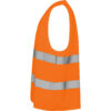 Orange refleksvest med sølvstriber