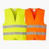 Gule og orange refleksveste til sikkerhed