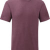 Bordeauxrød kortærmet t-shirt til mænd