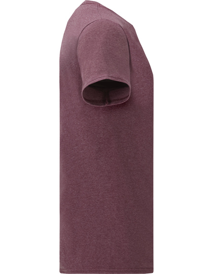 Bordeaux kortærmet t-shirt set fra siden