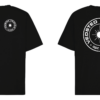 Sort t-shirt med Vedsted Friskole logo