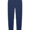 Blå sweatpants med elastisk talje og manchetter