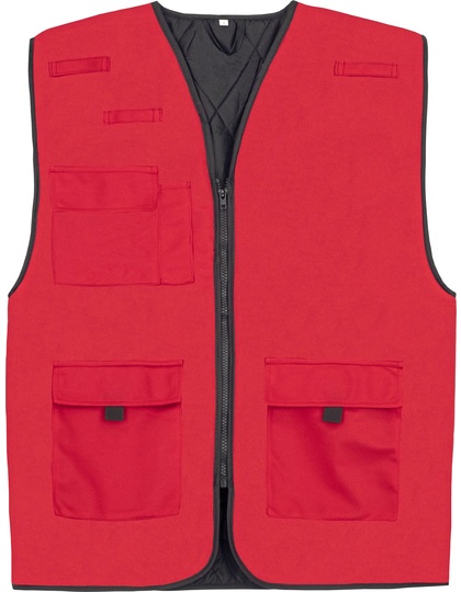 padded multifunctional work vest kiel co² neutral kx166