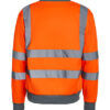 Orange refleksjakke med grå sikkerhedsstriber