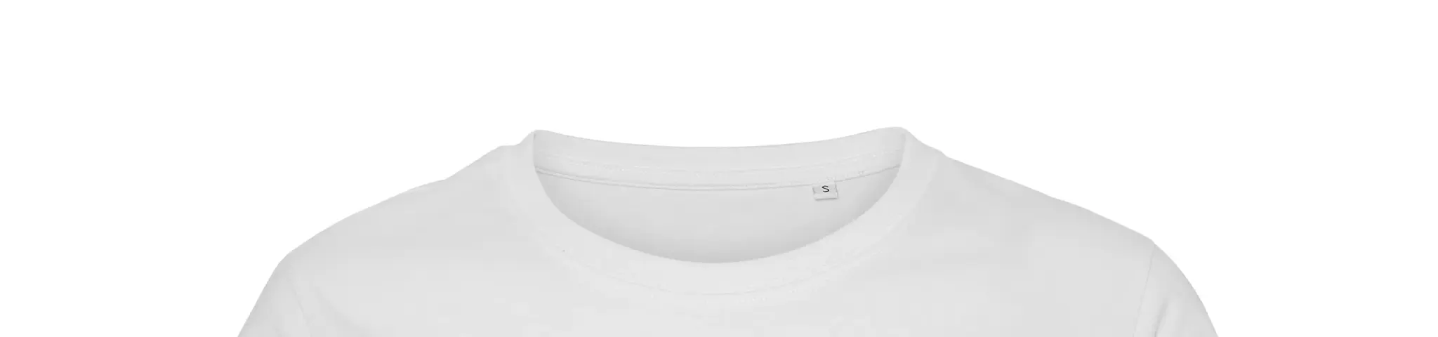 Hvid T-shirt med rund hals