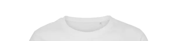 Hvid T-shirt med rund hals