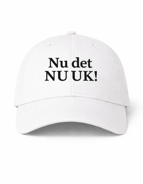 nu det nu uk! hvid cap