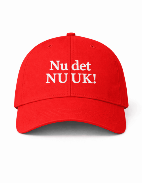 nu det nu uk! rød