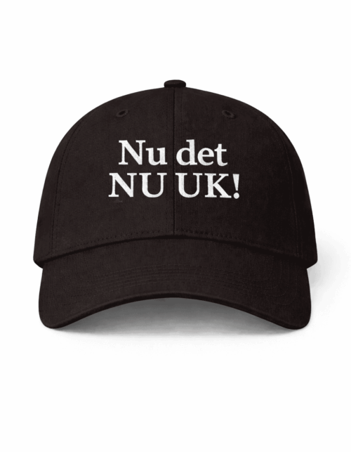 nu det nu uk! sort