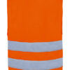 Orange refleksvest med to sølvreflekser