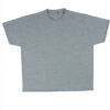 Grå oversized T-shirt på hvid baggrund