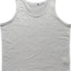 Lys grå ærmeløs tanktop på hvid baggrund