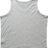 Bagside af hvid ærmeløs tanktop