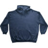 Mørkeblå hoodie med hætte og kængurulomme