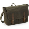 heritage waxed canvas messenger – quadra qd653